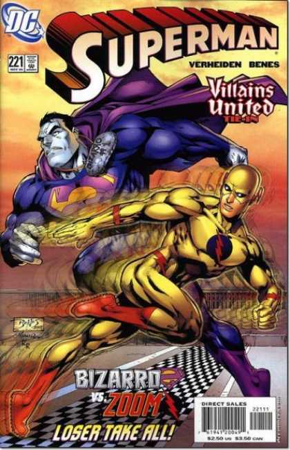 Superman (1987) 221 - Bizarro - Zoom - Villains United - Verheiden - Loser - Ed Benes, Rod Reis