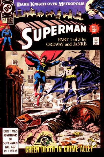 Superman (1987) 44 - Batman - Kryptonite - Rat - Jerry Ordway