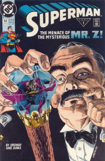 Superman (1987) 51 - Crystal - Mrz - The Menace Of Mysterious Mr Z - Superman - Moustache - Jerry Ordway