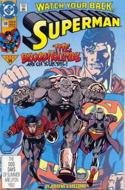 Superman (1987) 58 - Bloodhounds - Watch Your Back - Fist - Dc - The Bloodhounds