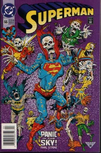 Superman (1987) 66 - Skeleton - Skeletons - Batman - Flash - Hero - Dan Jurgens