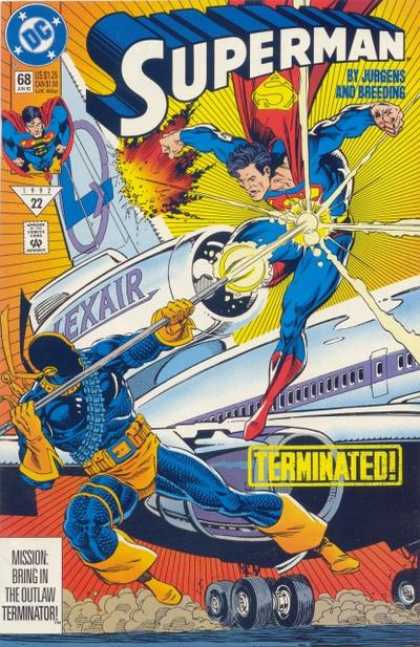 Superman (1987) 68 - Terminated - Lexair - Jurgens - Breeding - Airplane - Dan Jurgens