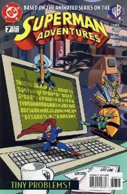 Superman Adventures 7 - Dc - Based On The Animated Series - Tiny Problems - Direct Sales - Computer - Terry Austin