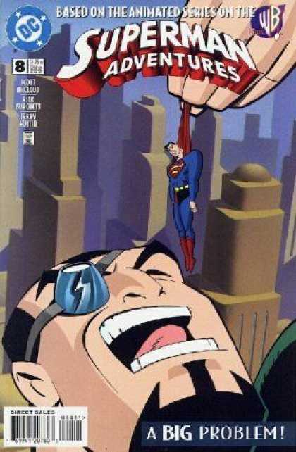 Superman Adventures 8 - A Big Problem - Animated Series - Wb - Hanging - Shouting - Terry Austin