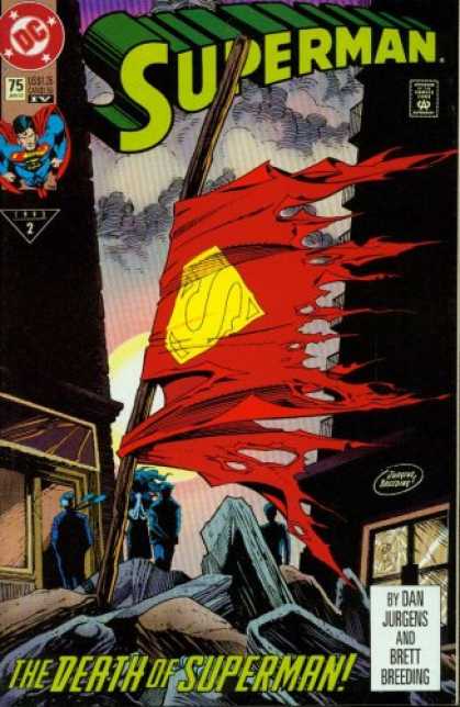 Superman Books - Superman #75 : Doomsday! (The Death of Superman - DC Comics)