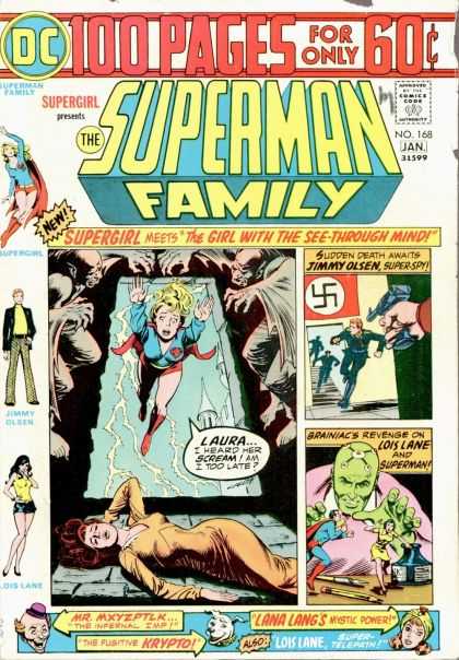 Superman Family 168 - Supergirl - Lois Lane - Jimmy Olsen - Brainiac - See-through Mind - Nick Cardy
