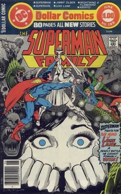 Superman Family 189 - Dollar Comics - 80pages All New Stories - Jimmy Olsen - Lois Lane - Deadly Battle