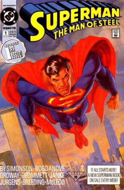 Superman: Man of Steel 1 - Superman - The Man - Steel - 48 Page - Stars