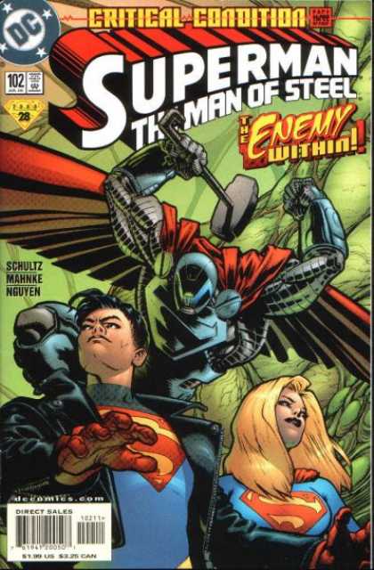 Superman: Man of Steel 102 - Couples - Flying - Hammer - Cape - Red