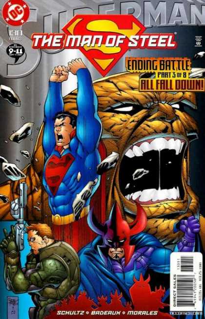 Superman: Man of Steel 130 - Dc - Ending Battle - Direct Sales - Schultz - Morales