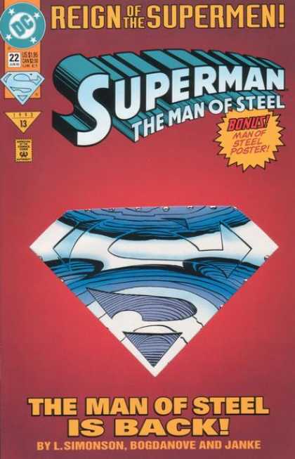 Superman: Man of Steel 22 - Superman - Dc - Man Of Steel - L Simonson - Bogdanove