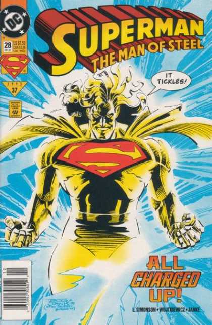 Superman: Man of Steel 28 - Charged Up - Tickles - Dc Comics - Glowing - Strong
