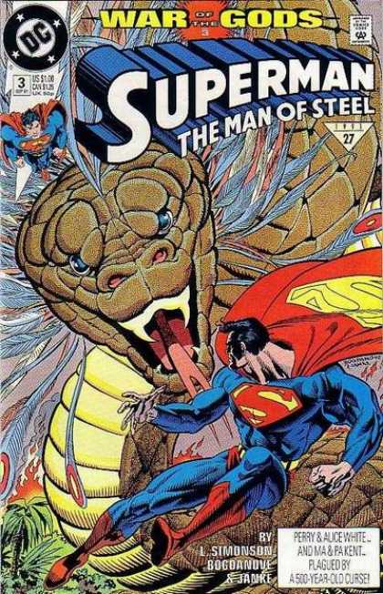 Superman: Man of Steel 3 - Snake - Superhero - Fire - War Of The Gods - Cape