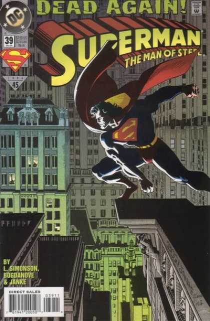 Superman: Man of Steel 39 - Superman - Steel - City - Jumping - Cape