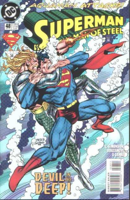 Superman: Man of Steel 48 - Superman - Enemy - Weapon - Fighting - Air Bubbles