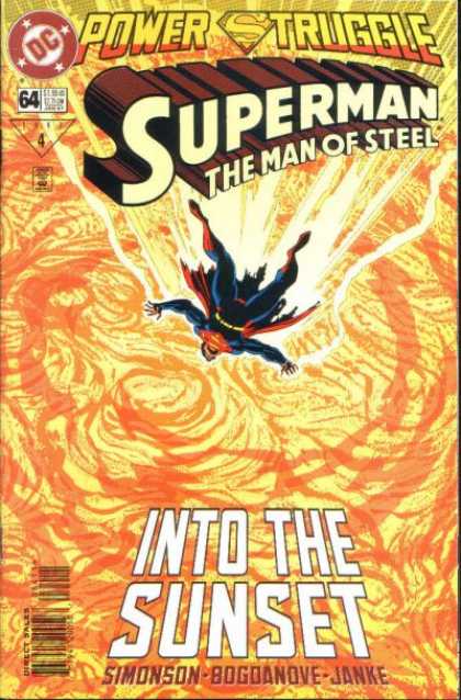 Superman: Man of Steel 64 - Lava - Tattered Cape - Falling Superman - Collectors Item - Dc Comics