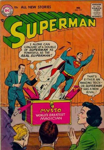 Superman 111 - Mysto Worlds Greatest Magician - No 111 - Audience - Flying - Red Cape