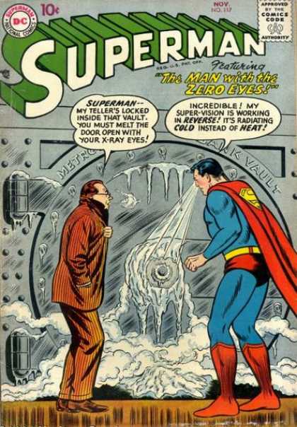 Superman 117 - Safe - Freeze - Bank - Ice - Cold - Curt Swan