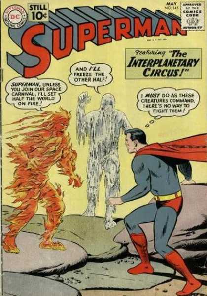 Superman 145 - Dc - Approved By The Comics Code Authority - Superman - National Comics - The Interplantary Circus - Curt Swan