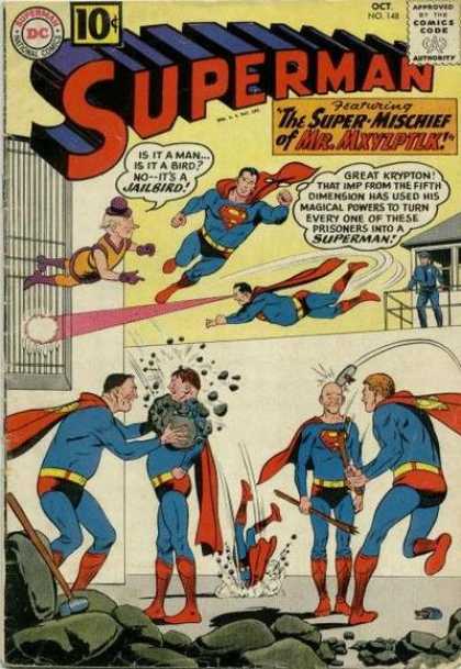 Superman 148 - Attacked - Light - Lounge - Police - One Boy - Curt Swan