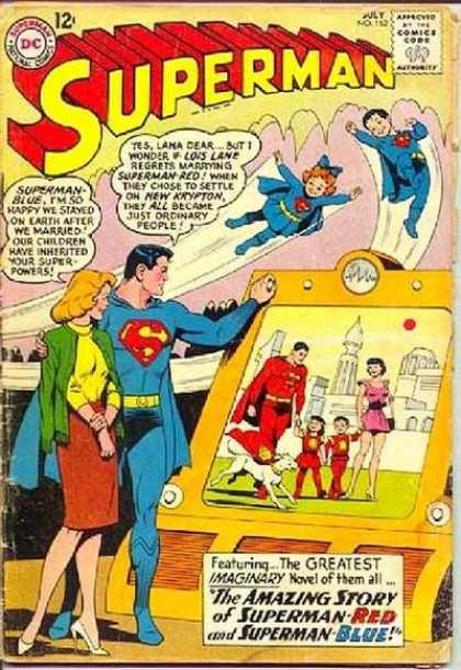 Superman 162 - Superlady Go High - Baby Super Hero - Supermans Successor - The Blue Family - Red And Blue Is Always True