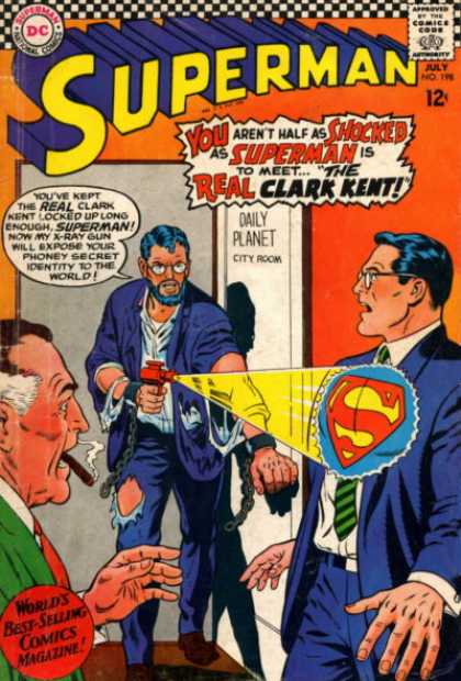 Superman 198 - Cigarette - Men - Clark Kent - X-ray - Daily Planet - Curt Swan