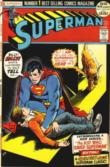 Superman 253 - Superhero - Approved By The Comics Code - Boy - Cat - Billy - Nick Cardy