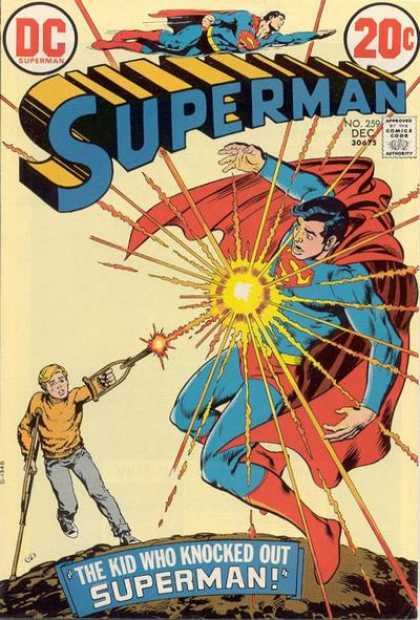 Superman 259 - Crutches - The Kid Who Knocked Out Superman - Dc - No 259 - Cape - Nick Cardy