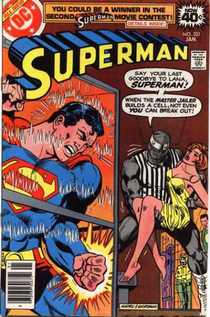 Superman 331 - Superman - Cape - Woman - Building - Fire - Dick Giordano, Ross Andru