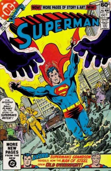 Superman 364 - Defeat - Daily Planet - Grandson - Man Of Steel - Overnight - Dick Giordano, George Perez