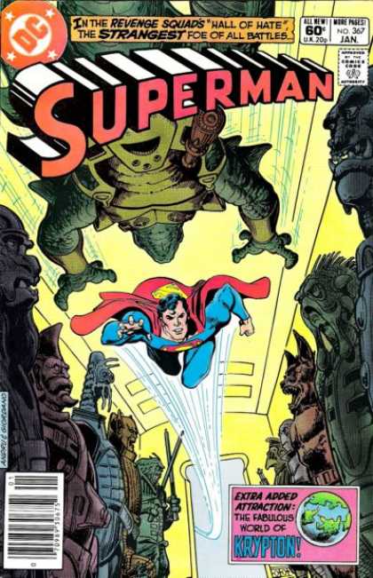 Superman 367 - Revenge Squads - Flying - Cape - Krypton - Robots - Dick Giordano, Ross Andru