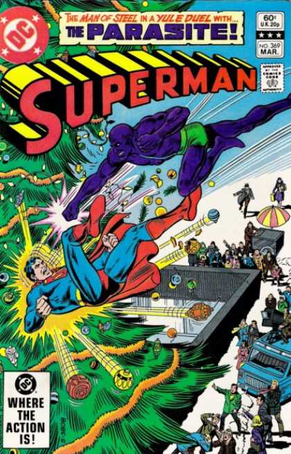 Superman 369 - Yule Duel - Parasite - No 369 - Dc - Christms Tree - Richard Buckler