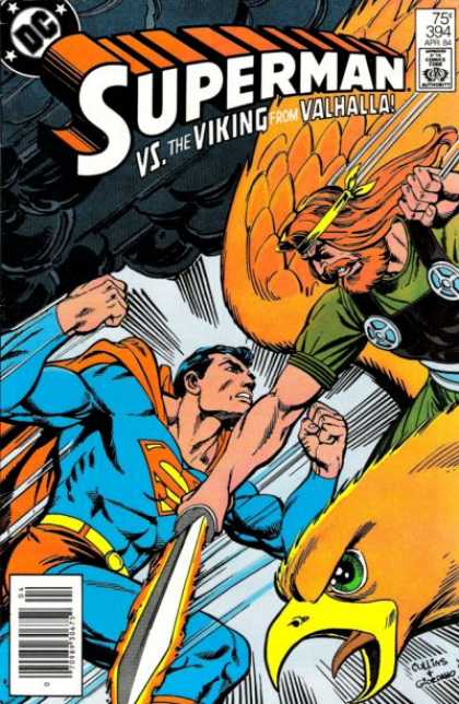 Superman 394 - Viking - Eagle - Sword - Valhalla - Bird - Dick Giordano