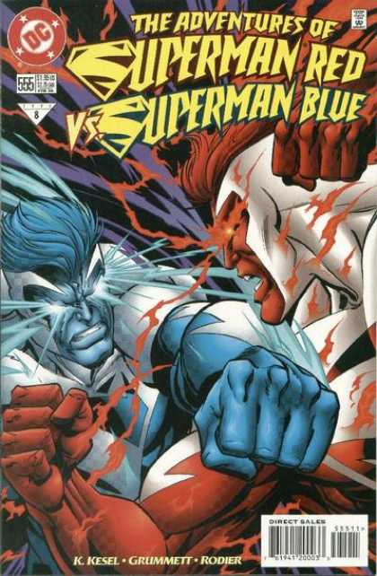 Superman 555 - Adventures - Red - Blue - Dc - Fight
