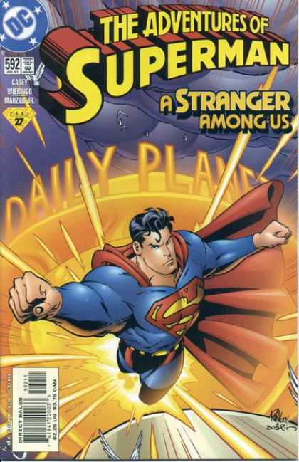 Superman 592 - Dc - Daily Planet - Casey - Adventures - A Stranger Among Us