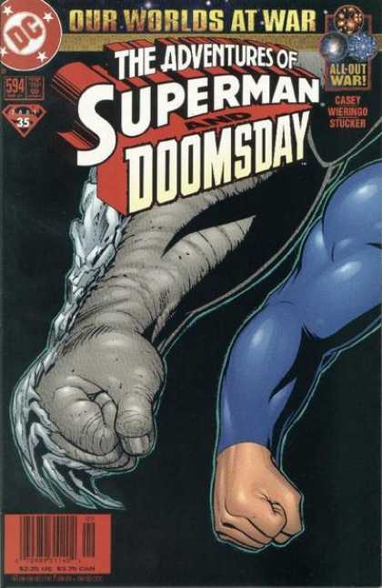 Superman 594 - Our Worlds At War - All Out War - Doomsday - War - Arms