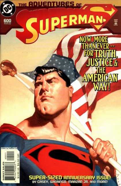Superman 600 - An American Hero - Superman My Hero - American Flag - Superman - Truth Justice U0026 American Way - Superman And The Flag