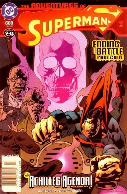Superman 608 - Ending Battle - Zombies - Pink Skeleton - Acilles Agenda - Hand
