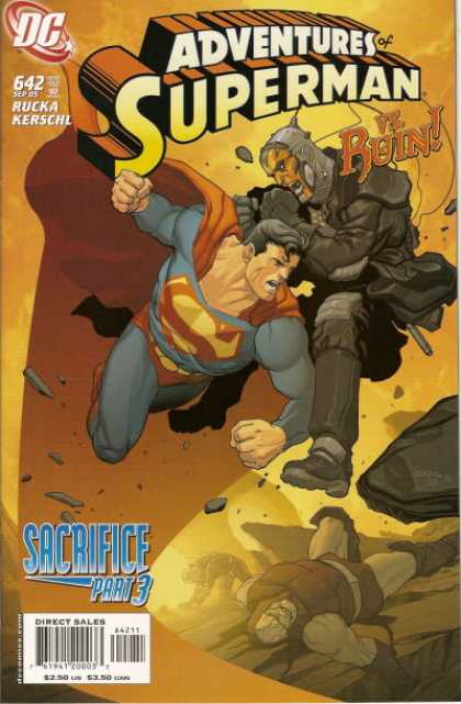 Superman 642 - Ruin - Sacrifice - Rucka - Kerschl - Attacked