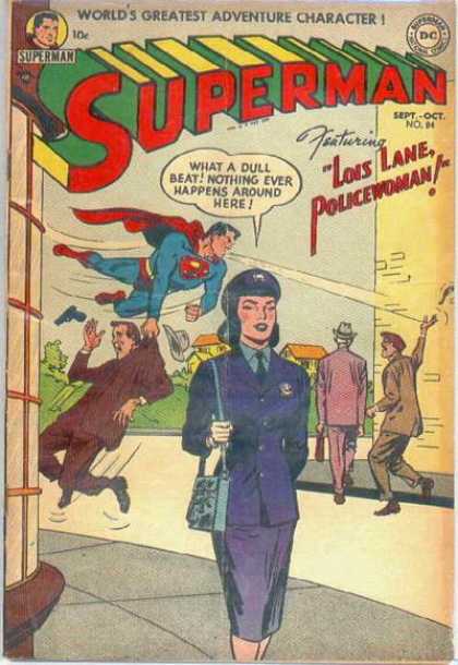 Superman 84 - Lois Lane - Flying - Grabbing - Policewoman - Street