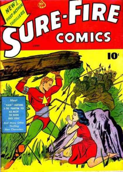 Sure-Fire Comics 1 - New - Fast Action - Thrillers - Wood - Arrow