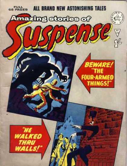 Suspense 19 - Four-armed Things - Astonishing Tales - Walk Thru Walls - Amazing Stories - Beware
