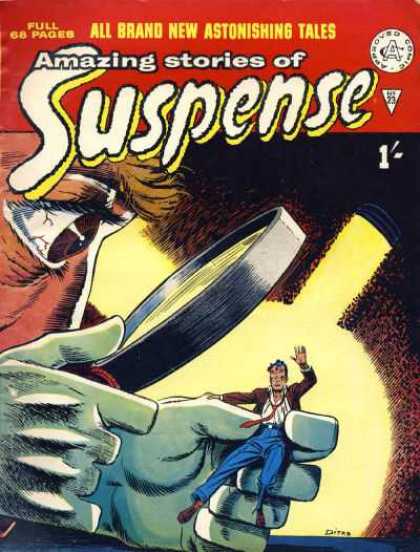 Suspense 23 - Amazing Stories - Approved Comic - Full 68 Pages - Lens - All Brand New Astonshing Tales