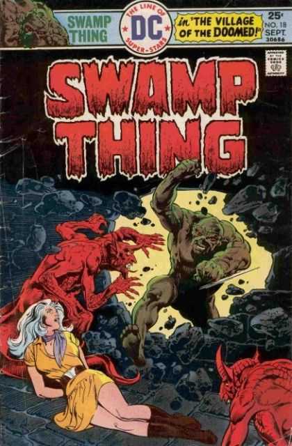 Swamp Thing 18 - Rough Man - Woman - Fight Unkown Image - Rock - Haunger Woman - John Totleben, Nestor Redondo