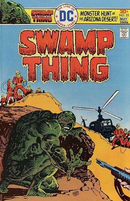 Swamp Thing 22 - Monster Hunt In The Arizona Desert - Helicopter - Guns - Red Containment Suit - No 22 - Eric Powell, Ernie Chan