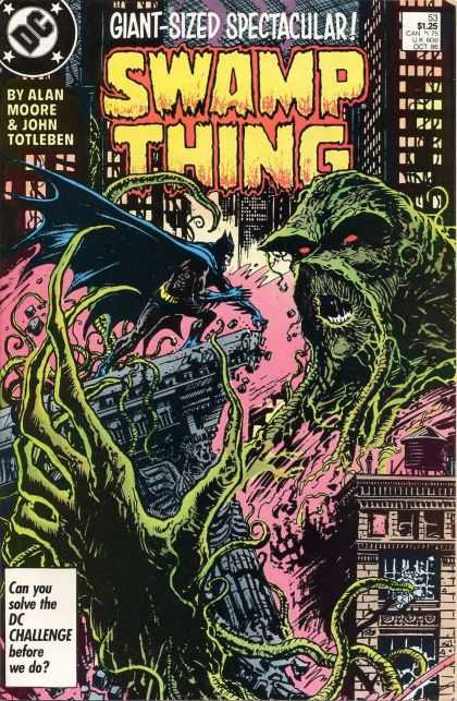 Swamp Thing 53 - Monster - Scared - Letters - Words - Eyes