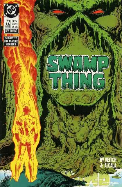 Swamp Thing 72 - Gorilla - Veitch Alcala - Suggested For Mature Readers - 72 May - New Format