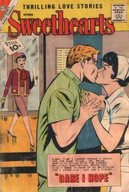 Sweethearts 62 - Thrilling Love Storeis - Sweethearts - Still 10 - Man Kissing A Women - Dare I Hope