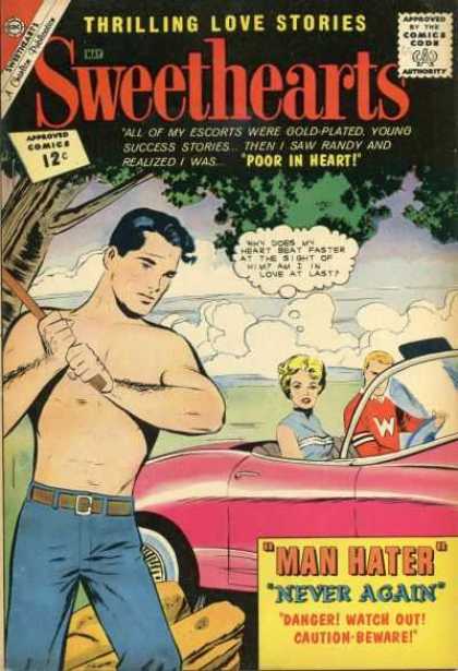 Sweethearts 65 - Tree - Bare Chest - Clouds - Chopping Wood - Blue Jeans