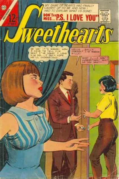 Sweethearts 89 - Red Tie - Tight Pants - Red Lipstick - Black Hair - Yellow Top